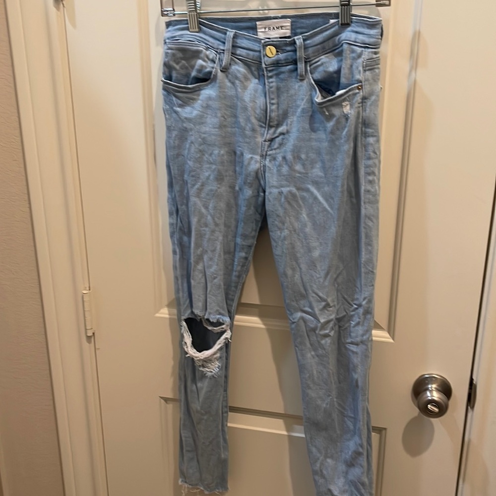 Frame Le High Skinny Crop